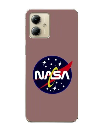 Чехол для Motorola MOTO G14 с картинкой «NASA — ретро космос»
