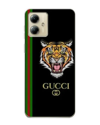 Чехол для Motorola MOTO G14 с картинкой «Тигр Gucci»