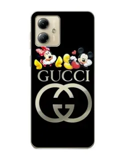 Чехол для Motorola MOTO G14 с картинкой «Gucci — герои Disney»