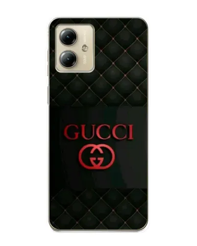 Чехол для Motorola MOTO G14 с картинкой «Gucci — стеганый черный»