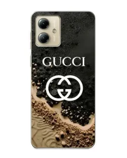 Чехол для Motorola MOTO G14 с картинкой «Gucci — песчаные дюны»