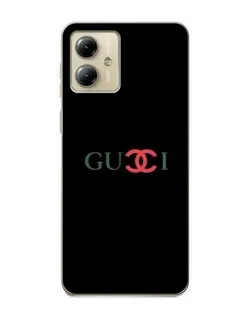 Чехол для Motorola MOTO G14 с картинкой «Gucci — красный градиент»