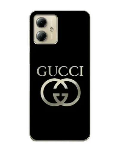 Чехол для Motorola MOTO G14 с картинкой «Gucci — золото на черном» Чехол для Motorola MOTO G14 с картинкой «Gucci — золото на черном»