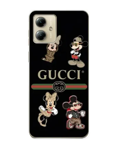 Чехол для Motorola MOTO G14 с картинкой «Gucci — герои Disney и монограмма» Чехол для Motorola MOTO G14 с картинкой «Gucci — герои Disney и монограмма»