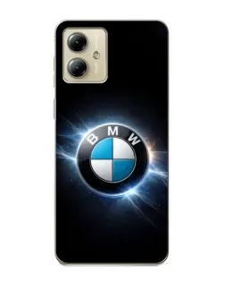 Чехол для Motorola MOTO G14 с картинкой «BMW — неоновое сияние» Чехол для Motorola MOTO G14 с картинкой «BMW — неоновое сияние»