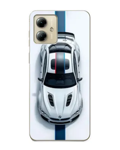 Чехол для Motorola MOTO G14 с картинкой «Вид сверху — BMW M»