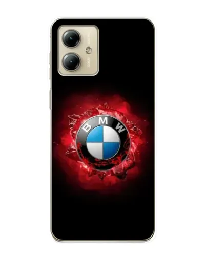 Чехол для Motorola MOTO G14 с картинкой «Логотип BMW — вспышка»