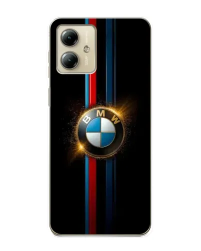 Чехол для Motorola MOTO G14 с картинкой «BMW M-Power неон»
