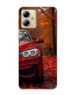 Чехол для Motorola MOTO G14 с картинкой «Осенняя BMW M4»