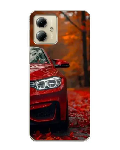 Чехол для Motorola MOTO G14 с картинкой «Осенняя BMW M4»