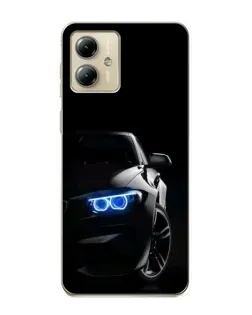 Чехол для Motorola MOTO G14 с картинкой «BMW — ночной взгляд» Чехол для Motorola MOTO G14 с картинкой «BMW — ночной взгляд»