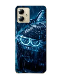 Чехол для Motorola MOTO G14 с картинкой «BMW под дождем» Чехол для Motorola MOTO G14 с картинкой «BMW под дождем»