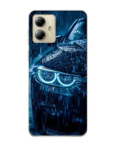 Чехол для Motorola MOTO G14 с картинкой «BMW под дождем» Чехол для Motorola MOTO G14 с картинкой «BMW под дождем»