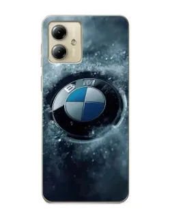 Чехол для Motorola MOTO G14 с картинкой «Логотип BMW — лед» Чехол для Motorola MOTO G14 с картинкой «Логотип BMW — лед»