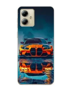 Чехол для Motorola MOTO G14 с картинкой «BMW — золотая эмблема» Чехол для Motorola MOTO G14 с картинкой «BMW — золотая эмблема»