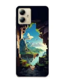 Чехол для Motorola MOTO G14 с картинкой «Вид из пещеры»