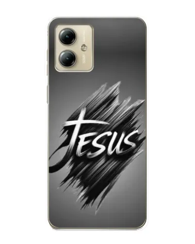 Чехол для Motorola MOTO G14 с картинкой «Надпись Jesus Graffiti» Чехол для Motorola MOTO G14 с картинкой «Надпись Jesus Graffiti»