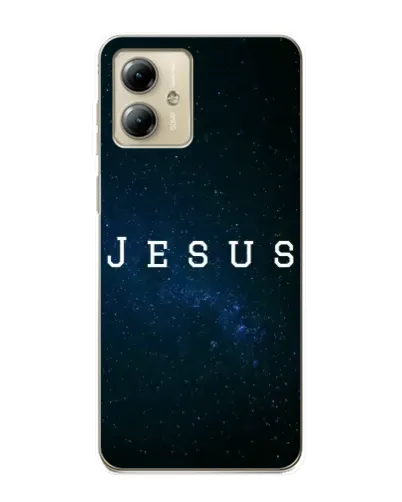 Чехол для Motorola MOTO G14 с картинкой «Звездное небо Jesus» Чехол для Motorola MOTO G14 с картинкой «Звездное небо Jesus»