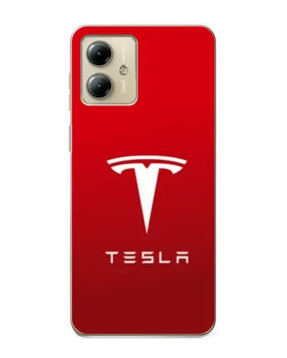 Чехол для Motorola MOTO G14 с картинкой «Tesla Red Classic»