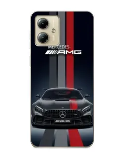 Чехол для Motorola MOTO G14 с картинкой «Mercedes — белый карбон» Чехол для Motorola MOTO G14 с картинкой «Mercedes — белый карбон»
