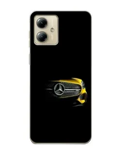 Чехол для Motorola MOTO G14 с картинкой «Mercedes — ретро стиль»