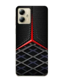 Чехол для Motorola MOTO G14 с картинкой «Mercedes Carbon Grid»