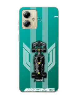 Чехол для Motorola MOTO G14 с картинкой «Mercedes AMG Petronas»