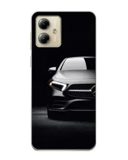 Чехол для Motorola MOTO G14 с картинкой «Свет фар Mercedes»