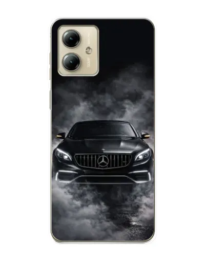 Чехол для Motorola MOTO G14 с картинкой «Mercedes в дыму» Чехол для Motorola MOTO G14 с картинкой «Mercedes в дыму»
