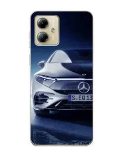 Чехол для Motorola MOTO G14 с картинкой «Mercedes EQ — будущее»