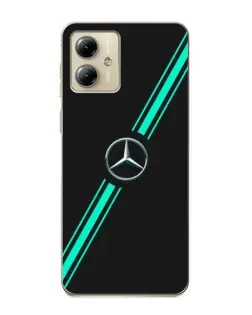 Чохол для Motorola MOTO G14 з картинкою «Спортивні лінії Mercedes»