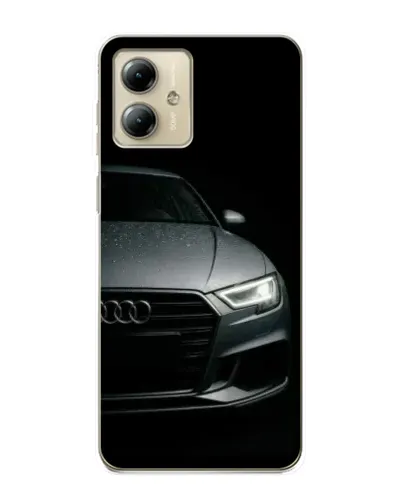 Чехол для Motorola MOTO G14 с картинкой «Audi — детализация кузова»