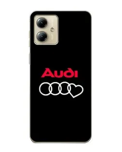 Чехол для Motorola MOTO G14 с картинкой «Логотип Audi Heart» Чехол для Motorola MOTO G14 с картинкой «Логотип Audi Heart»