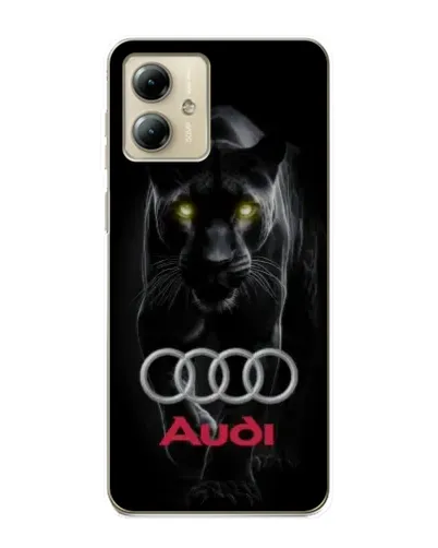Чехол для Motorola MOTO G14 с картинкой «Пантера и Audi»