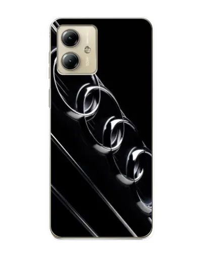 Чехол для Motorola MOTO G14 с картинкой «Audi — абстрактные кольца»