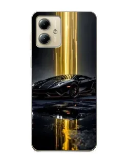 Чехол для Motorola MOTO G14 с картинкой «Ночной Lamborghini драйв» Чехол для Motorola MOTO G14 с картинкой «Ночной Lamborghini драйв»