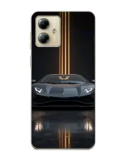 Чехол для Motorola MOTO G14 с картинкой «Lamborghini золотые линии» Чехол для Motorola MOTO G14 с картинкой «Lamborghini золотые линии»