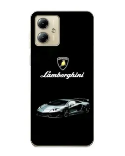 Чехол для Motorola MOTO G14 с картинкой «Логотип Lamborghini классика»