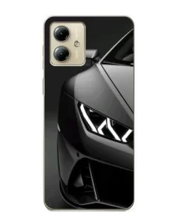 Чехол для Motorola MOTO G14 с картинкой «Lamborghini фары детализация»