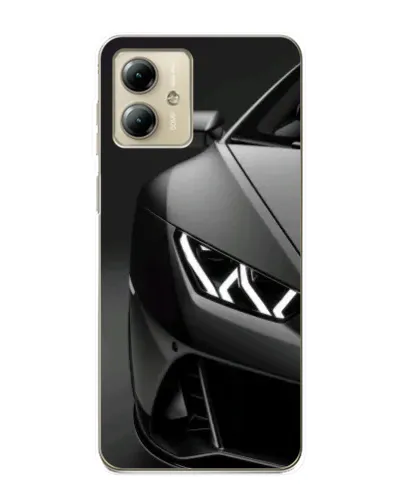 Чехол для Motorola MOTO G14 с картинкой «Lamborghini фары детализация»