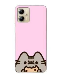 Чехол для Motorola MOTO G14 с картинкой «Pusheen и печенье» Чехол для Motorola MOTO G14 с картинкой «Pusheen и печенье»