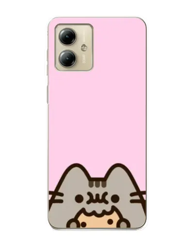 Чехол для Motorola MOTO G14 с картинкой «Pusheen и печенье» Чехол для Motorola MOTO G14 с картинкой «Pusheen и печенье»