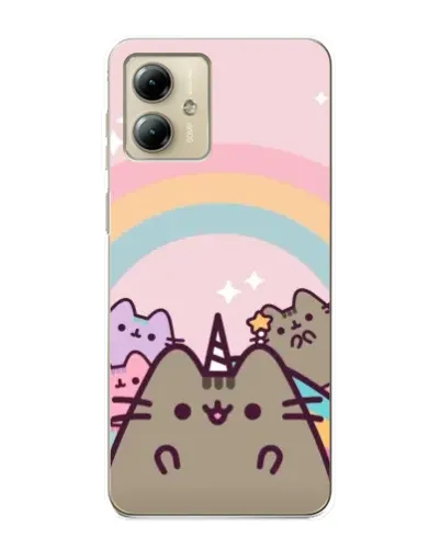 Чехол для Motorola MOTO G14 с картинкой «Единорог Pusheen» Чехол для Motorola MOTO G14 с картинкой «Единорог Pusheen»
