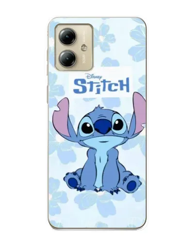 Чехол для Motorola MOTO G14 с картинкой «Stitch среди цветов» Чехол для Motorola MOTO G14 с картинкой «Stitch среди цветов»