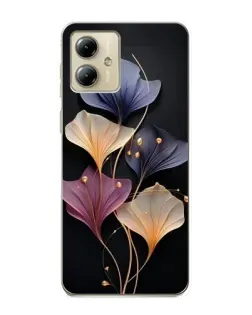 Чехол для Motorola MOTO G14 с картинкой «Лиловые цветы грации» Чехол для Motorola MOTO G14 с картинкой «Лиловые цветы грации»