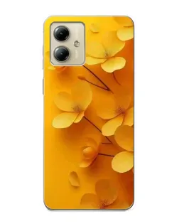 Чехол для Motorola MOTO G14 с картинкой «Золотые лепестки» Чехол для Motorola MOTO G14 с картинкой «Золотые лепестки»