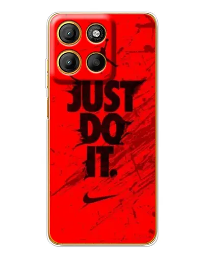 Чехол для Motorola Moto G15 Power с картинкой «Nike Just Do It»