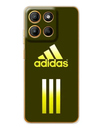 Чехол для Motorola Moto G15 Power с картинкой «Оливковый градиент Adidas»