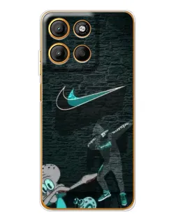 Чехол для Motorola Moto G15 Power с картинкой «Спортивный арт Nike»