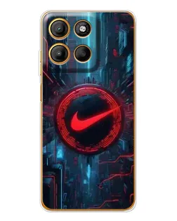 Чехол для Motorola Moto G15 Power с картинкой «Техногенный стиль Nike»